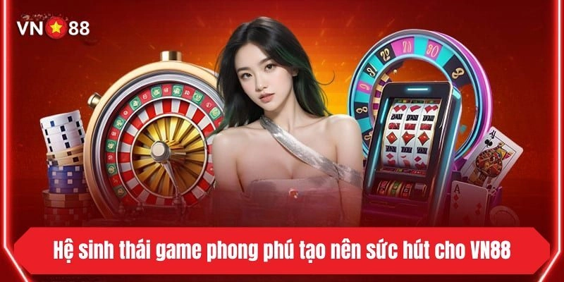 Hệ sinh thái game phong phú tạo nên sức hút cho VN88
